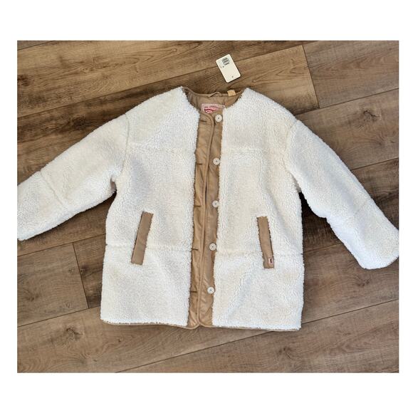 NWT Levi’s MARLOWE OVERSIZED REVERSIBLE SHERPA JACKET Size Small - Picture 6 of 11